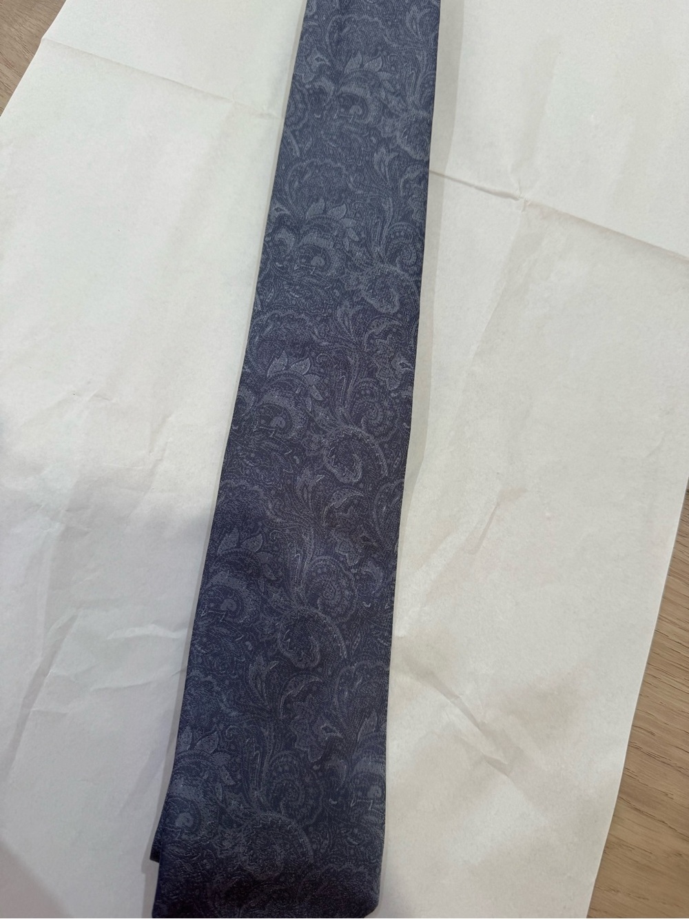 Hugo Boss Midnight Blue Paisley Silk Tie